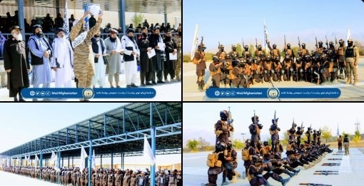 د میدان وردګ د پولیسو له ښوونیز او روزنیز مرکز څخه ۶۰۷ سوه امنیتي منسوبین فارغ شول